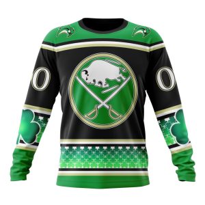 Personalized Buffalo Sabres Lucky Shamrock Hockey Celebrate St Patrick's Day Unisex Sweatshirt SWS1707