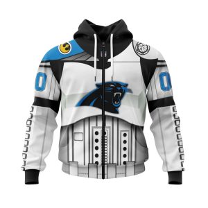 Personalized Carolina Panthers Specialized Star Wars May The 4th Be With You Unisex Zip Hoodie TZH0416