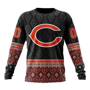 Personalized Chicago Bears Specialized Pattern Native Concepts Unisex Sweatshirt SWS250