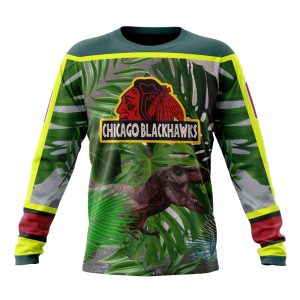 Personalized Chicago BlackHawks Specialized Jersey Hockey For Jurassic World Unisex Sweatshirt SWS1738