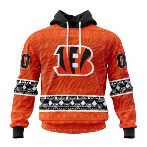 Personalized Cincinnati Bengals Specialized Pattern Native Concepts Unisex Hoodie TH1117