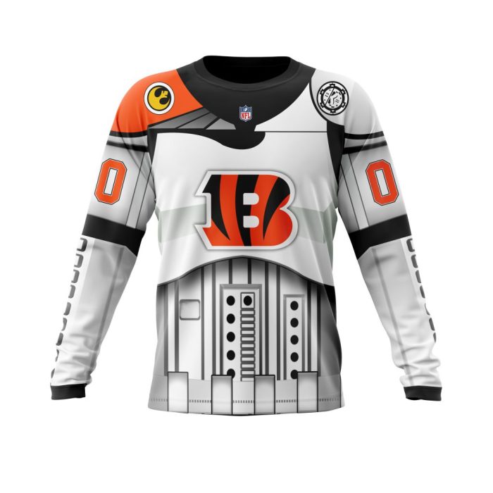 Personalized Cincinnati Bengals Specialized Star Wars May The 4th Be With You Unisex Sweatshirt SWS255