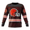Personalized Cleveland Browns Specialized Pattern Native Concepts Unisex Sweatshirt SWS258