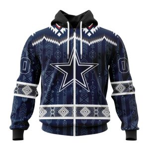 Personalized Dallas Cowboys Specialized Pattern Native Concepts Unisex Zip Hoodie TZH0431