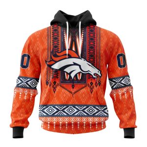 Personalized Denver Broncos Specialized Pattern Native Concepts Unisex Hoodie TH1129