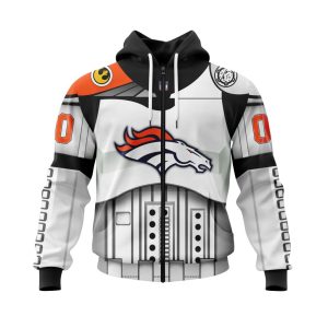 Personalized Denver Broncos Specialized Star Wars May The 4th Be With You Unisex Zip Hoodie TZH0436