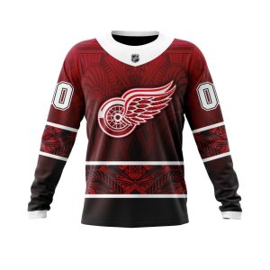Personalized Detroit Red Wings Specialized Native With Samoa Culture Unisex Sweatshirt SWS1775