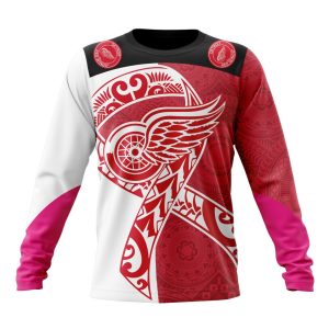Personalized Detroit Red Wings Specialized Samoa Fights Cancer Unisex Sweatshirt SWS1776