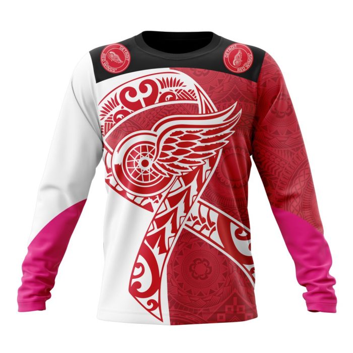Personalized Detroit Red Wings Specialized Samoa Fights Cancer Unisex Sweatshirt SWS1776