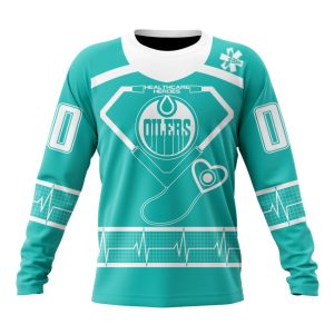 Personalized Edmonton Oilers Special Design Honoring Healthcare Heroes Unisex Sweatshirt SWS1781