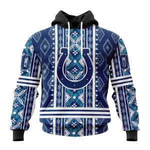 Personalized Indianapolis Colts Specialized Pattern Native Concepts Unisex Hoodie TH1145