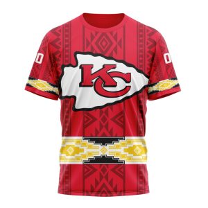 Personalized Kansas City Chiefs Specialized Pattern Native Concepts Unisex Tshirt TS3007