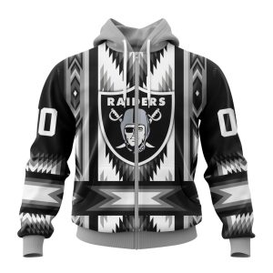 Personalized Las Vegas Raiders Specialized Pattern Native Concepts Unisex Zip Hoodie TZH0463