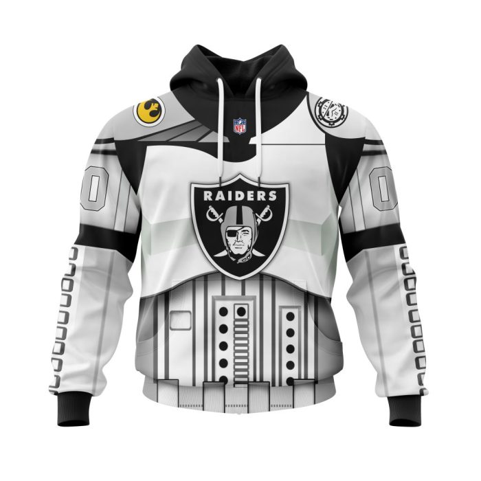 Personalized Las Vegas Raiders Specialized Star Wars May The 4th Be With You Unisex Hoodie TH1158