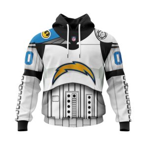 Personalized Los Angeles Chargers Specialized Star Wars May The 4th Be With You Unisex Hoodie TH1162