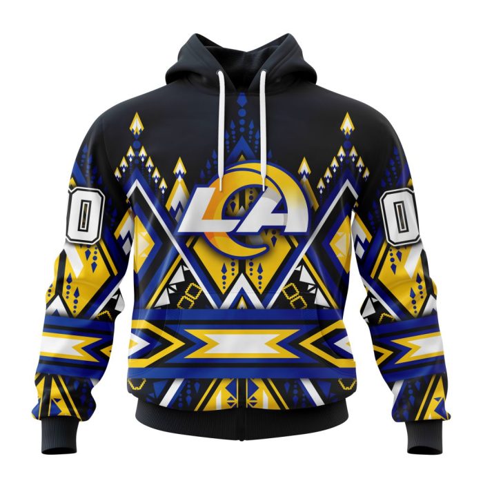 Personalized Los Angeles Rams Specialized Pattern Native Concepts Unisex Hoodie TH1165