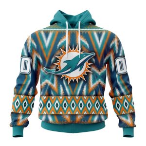 Personalized Miami Dolphins Specialized Pattern Native Concepts Unisex Hoodie TH1169