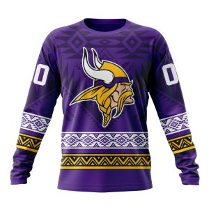 Personalized Minnesota Vikings Specialized Pattern Native Concepts Unisex Sweatshirt SWS310