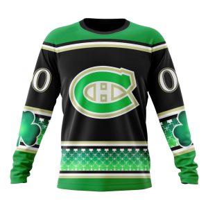 Personalized Montreal Canadiens Specialized Hockey Celebrate St Patrick's Day Unisex Sweatshirt SWS1817