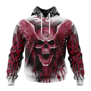 Personalized NFL Arizona Cardinals Special Kits With Skull Art Unisex Hoodie TH1198