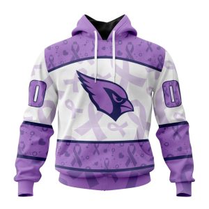 Personalized NFL Arizona Cardinals Special Lavender Fights Cancer Unisex Hoodie TH1199