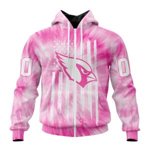 Personalized NFL Arizona Cardinals Special Pink Tie-Dye Unisex Zip Hoodie TZH0507