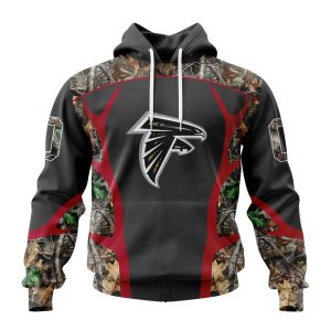 Personalized NFL Atlanta Falcons Camo Hunting Design Unisex Hoodie TH1208