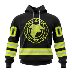 Personalized NFL Atlanta Falcons Special FireFighter Uniform Design Unisex Hoodie TH1216