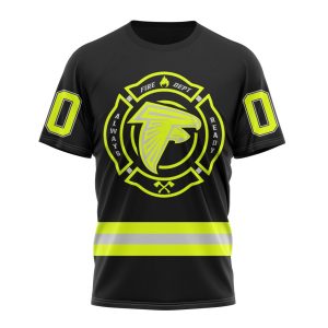 Personalized NFL Atlanta Falcons Special FireFighter Uniform Design Unisex Tshirt TS3070
