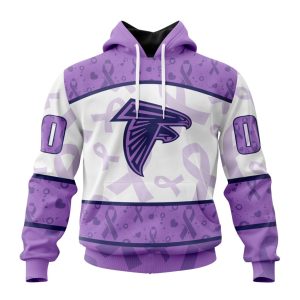 Personalized NFL Atlanta Falcons Special Lavender Fights Cancer Unisex Hoodie TH1219