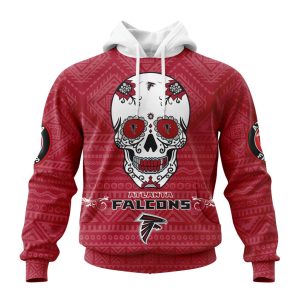 Personalized NFL Atlanta Falcons Specialized Kits For Dia De Muertos Unisex Hoodie TH1223