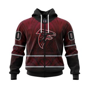 Personalized NFL Atlanta Falcons Specialized Native With Samoa Culture Unisex Zip Hoodie TZH0531