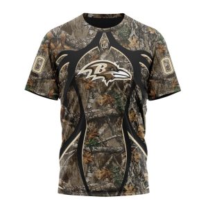 Personalized NFL Baltimore Ravens Special Hunting Camo Unisex Tshirt TS3091