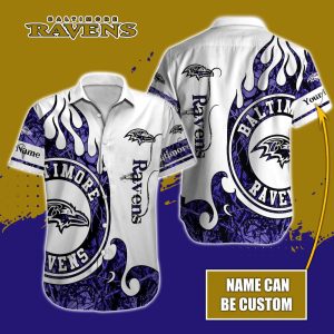 Personalized NFL Baltimore Ravens Special Realtree Hunting Design Button Shirt HWS0695