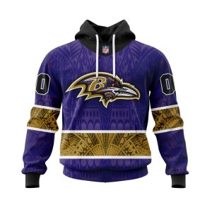 Personalized NFL Baltimore Ravens Specialized Native With Samoa Culture Unisex Hoodie TH1245