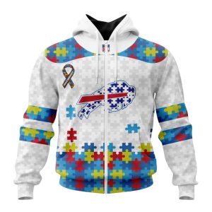 Personalized NFL Buffalo Bills Autism Awareness Design Unisex Hoodie TZH0553