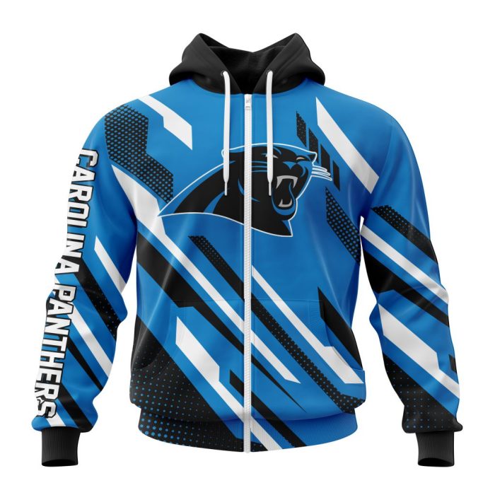 Personalized NFL Carolina Panthers Special MotoCross Concept Unisex Zip Hoodie TZH0586