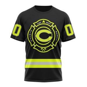 Personalized NFL Chicago Bears Special FireFighter Uniform Design Unisex Tshirt TS3150
