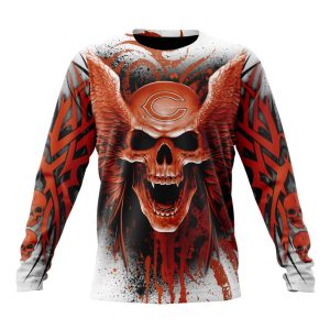 Personalized NFL Chicago Bears Special Kits With Skull Art Unisex Sweatshirt SWS435