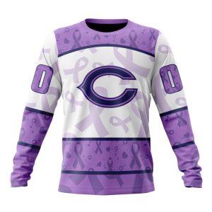 Personalized NFL Chicago Bears Special Lavender Fights Cancer Unisex Sweatshirt SWS436