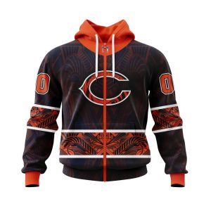Personalized NFL Chicago Bears Specialized Native With Samoa Culture Unisex Zip Hoodie TZH0611