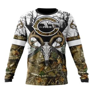 Personalized NFL Chicago Bears With Deer Skull And Forest Pattern For Go Hunting Unisex Sweatshirt SWS443