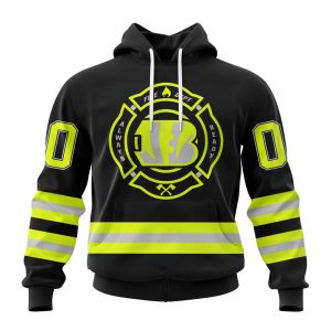 Personalized NFL Cincinnati Bengals Special FireFighter Uniform Design Unisex Hoodie TH1316