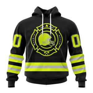 Personalized NFL Cleveland Browns Special FireFighter Uniform Design Unisex Hoodie TH1336