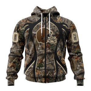 Personalized NFL Cleveland Browns Special Hunting Camo Unisex Zip Hoodie TZH0643