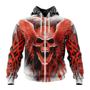 Personalized NFL Cleveland Browns Special Kits With Skull Art Unisex Zip Hoodie TZH0644