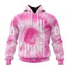 Personalized NFL Cleveland Browns Special Pink Tie-Dye Unisex Hoodie TH1341