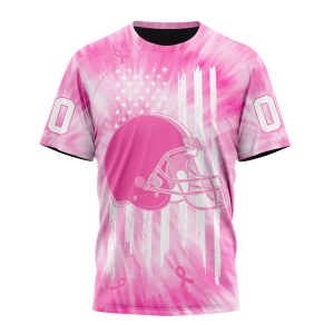 Personalized NFL Cleveland Browns Special Pink Tie-Dye Unisex Tshirt TS3195