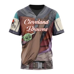 Personalized NFL Cleveland Browns Specialized Mandalorian And Baby Yoda Unisex Tshirt TS3198