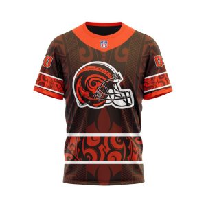 Personalized NFL Cleveland Browns Specialized Native With Samoa Culture Unisex Tshirt TS3199